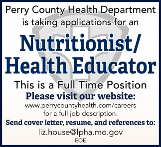 Nutritionist/Health Educator