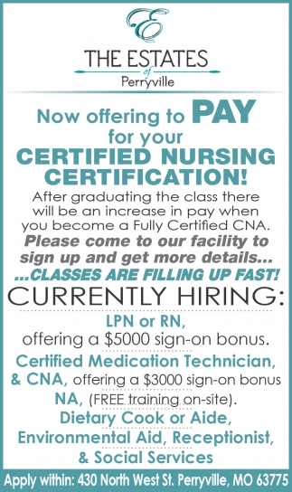 Certified Nursing Certification