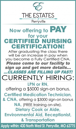 Certified Nursing Certification