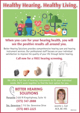 Healthy Hearing. Healthy Living.