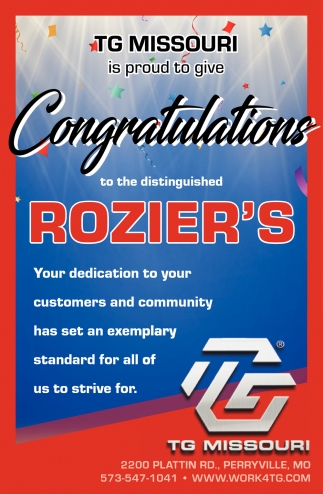 Congratulations Rozier's