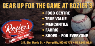 Gear Up for the Game at Rozier's