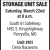 Storage Unit Sale