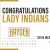 Congratulations Lady Indians