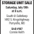 Storage Unit Sale