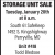 Storage Unit Sale