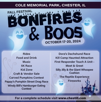 Bonfires & Boos Fall Festival (October 17-20, 2024)