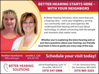 Better Hearing Solutions