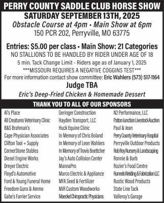 Perry County Saddle Club Horse Show