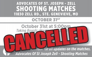 Advocates of St. Joseph - Zell Shooting Matches (October 3, 10, 17, 25 & 31, 2025)