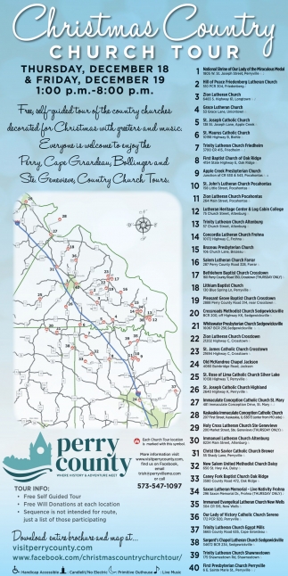 Christmas County Church Tour (December 18 & 19, 2025)
