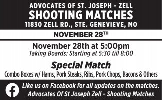 Advocates of St. Joseph - Zell Shooting Matches (November 28, 2025)