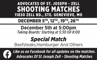 Advocates of St. Joseph - Zell Shooting Matches (December 5, 2025)