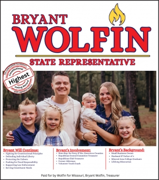 Bryant Wolfin State Representative