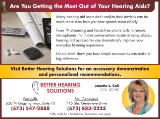 Better Hearing Solutions