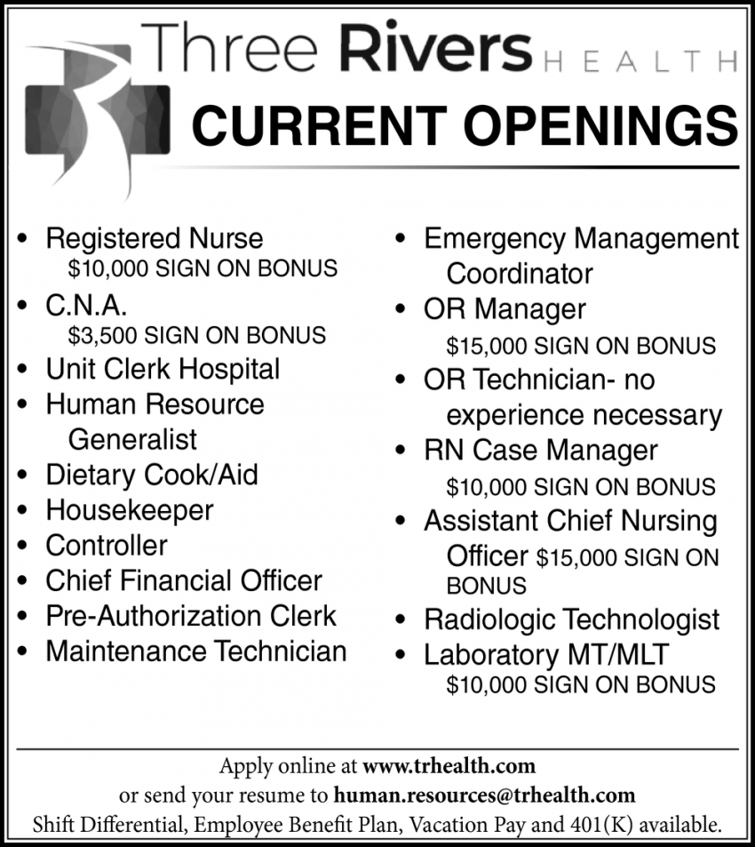 Current Openings