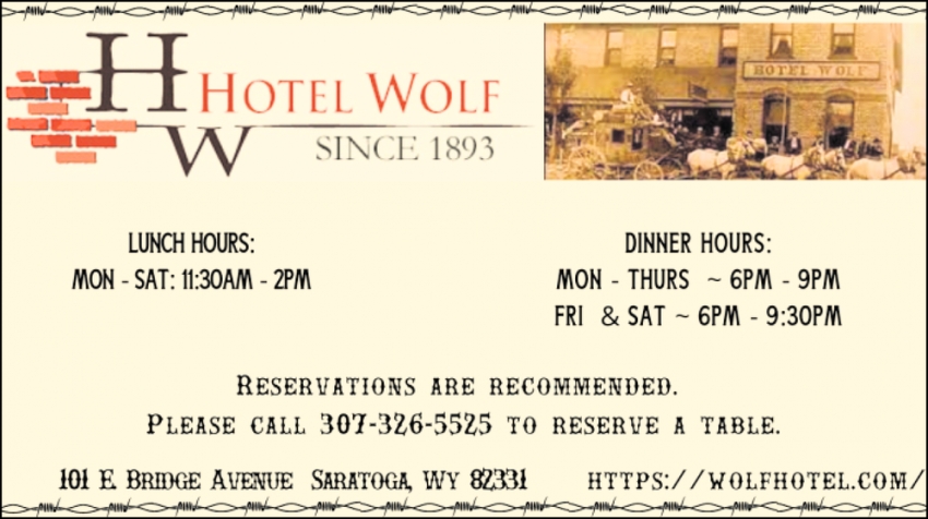 Reservations Are Recommended