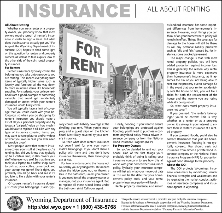 All About Renting