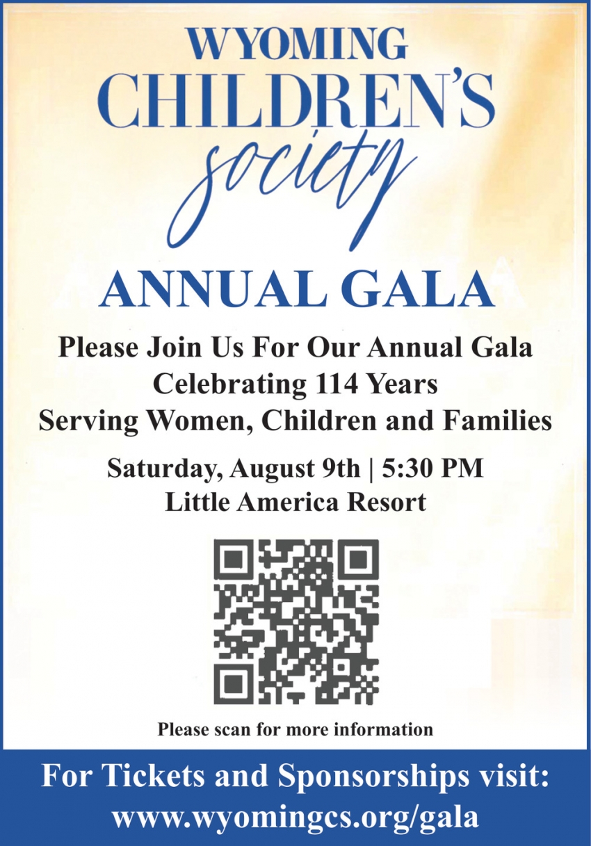 Wyoming Children's Society - Annual Gala (August 9th, 2025)