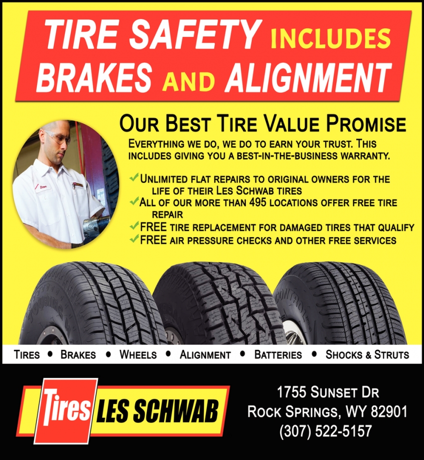 Tire Safety Includes Brakes And Alignment