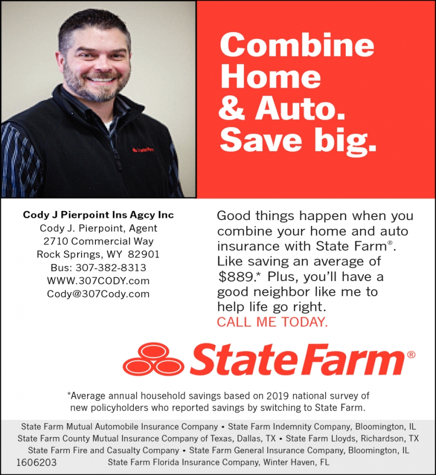 Combine Home & Auto. Save Big.