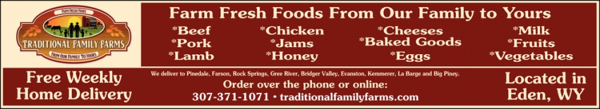 Farm Fresh Foods From Our Family To Yours