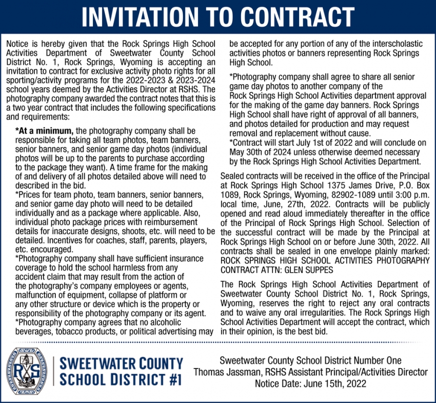 Invitation To Contract