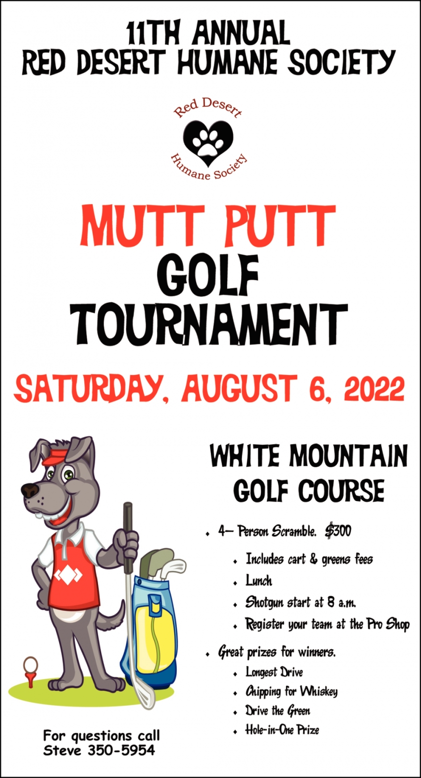 Mutt Putt Golf Tournament