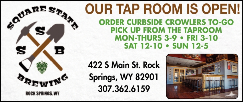 Our Tap Room is Open!