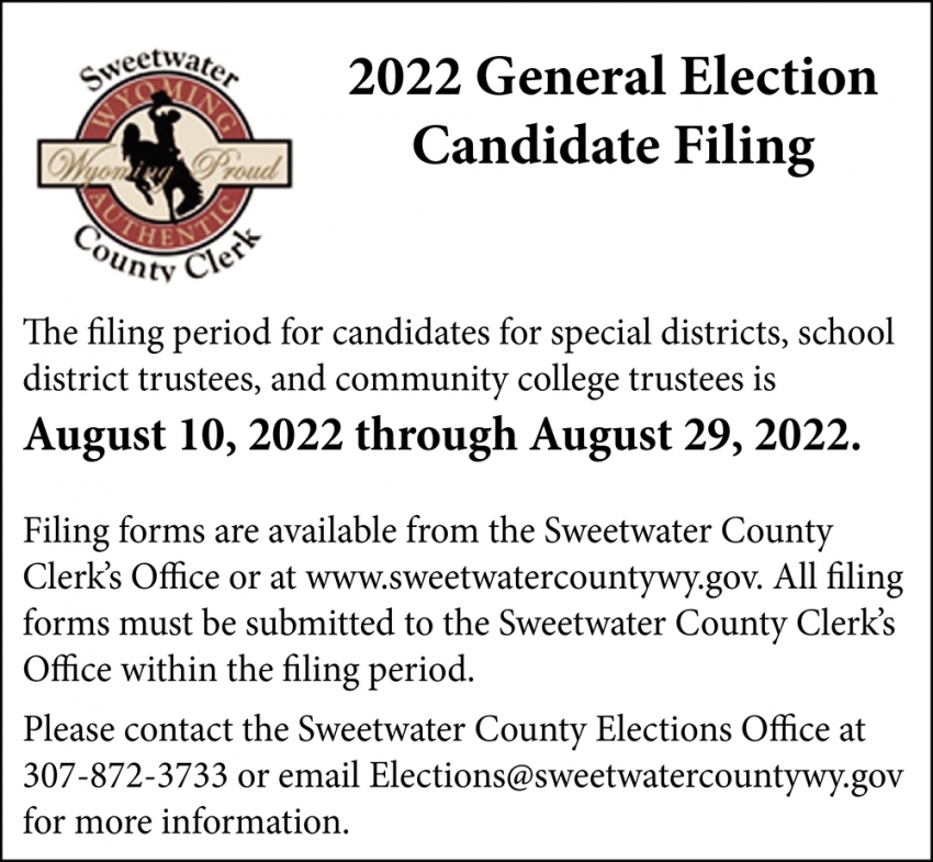 2022 General Election Candidate Filing