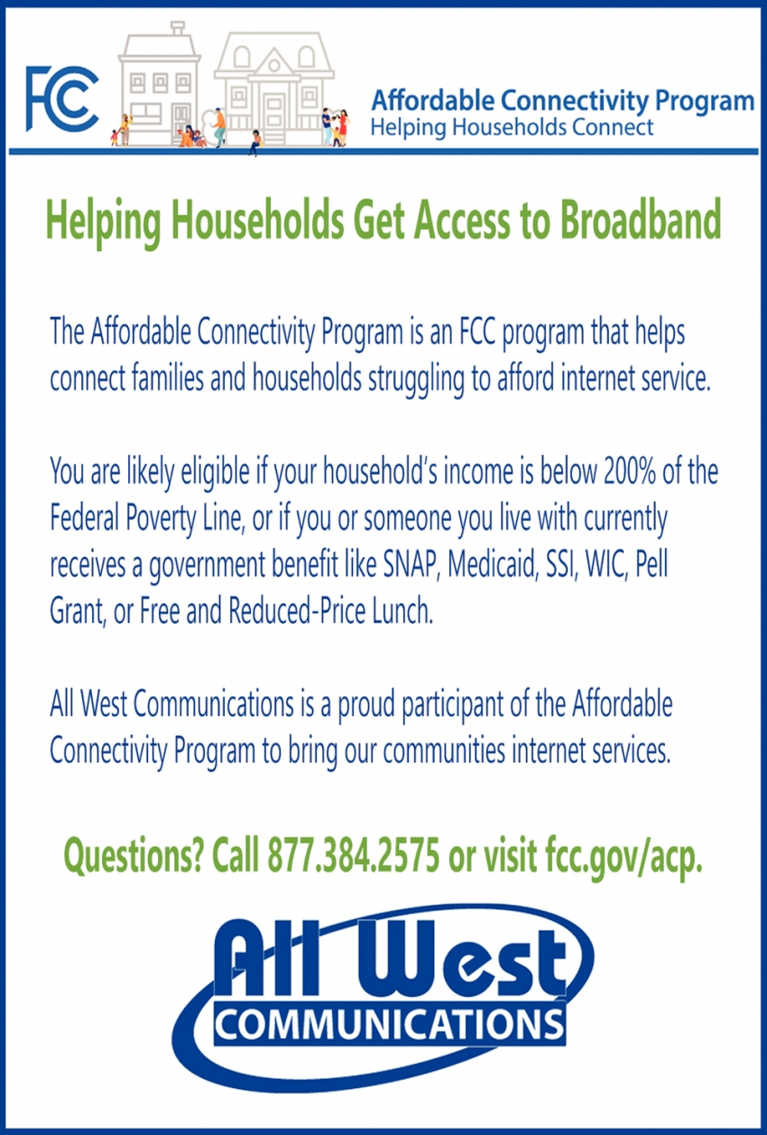 Helping Households Get Access To Broadband