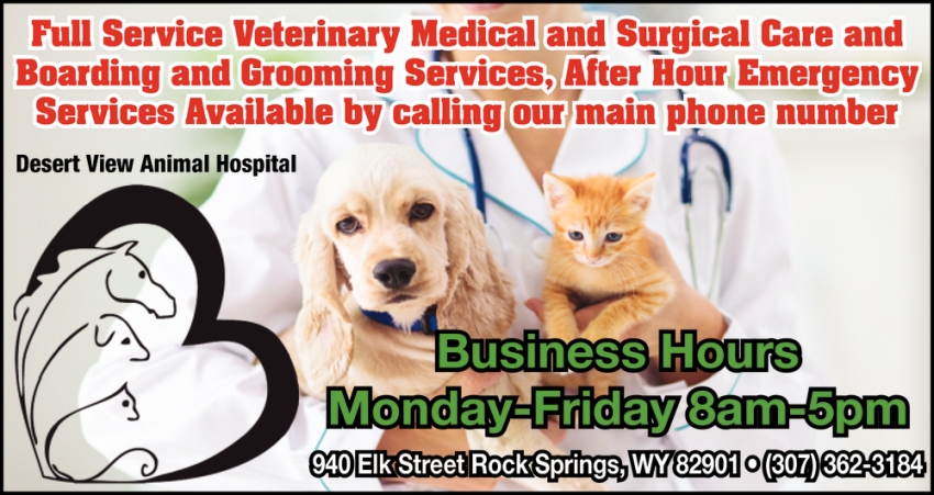 Full Service Veterinary Medical and Surgical Care and Boarding and Grooming Services