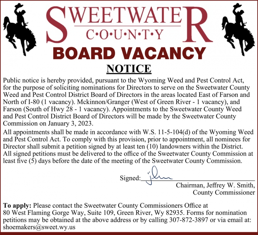 Board Vacancy