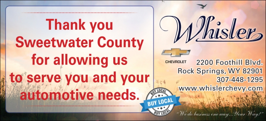 Thank You Sweetwater County