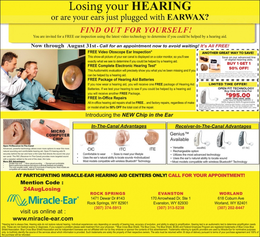 Losing Your Hearing or Are Your Ears Just Plugged with EarWax?