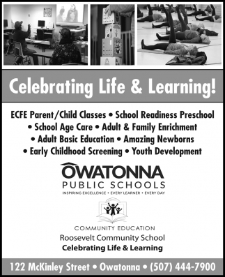 Celebrating Life And Learning Owatonna Public Schools Owatonna Mn