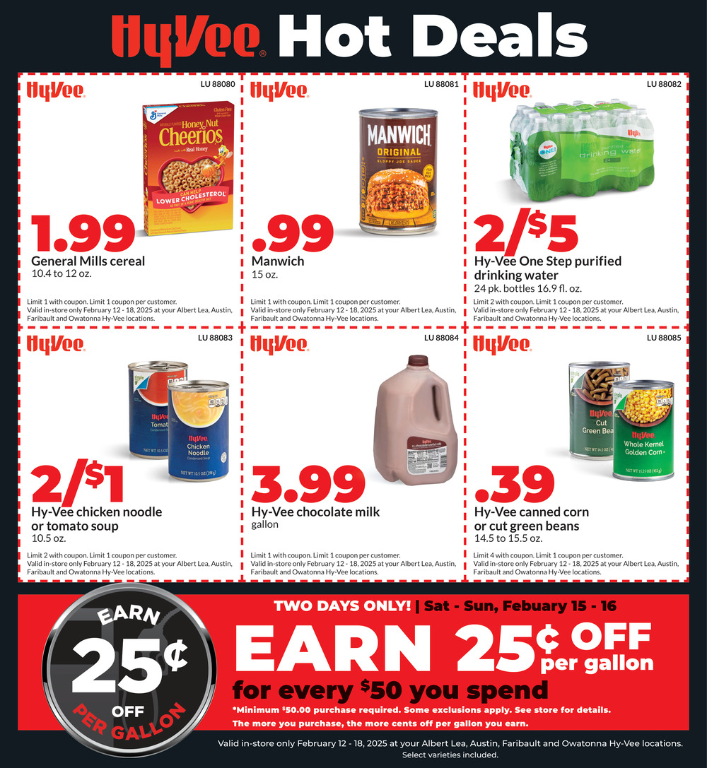 Hot Deals, Hyvee - Albert Lea / Austin / Faribault / Owatonna