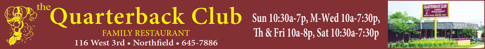 Family Restaurant, The Quarterback Club, Northfield, MN