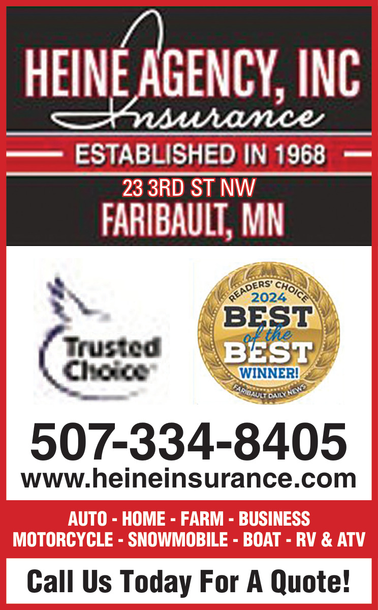 Auto - Home - Farm - Business Motorcycle, Heine Agency, Inc, Faribault, MN