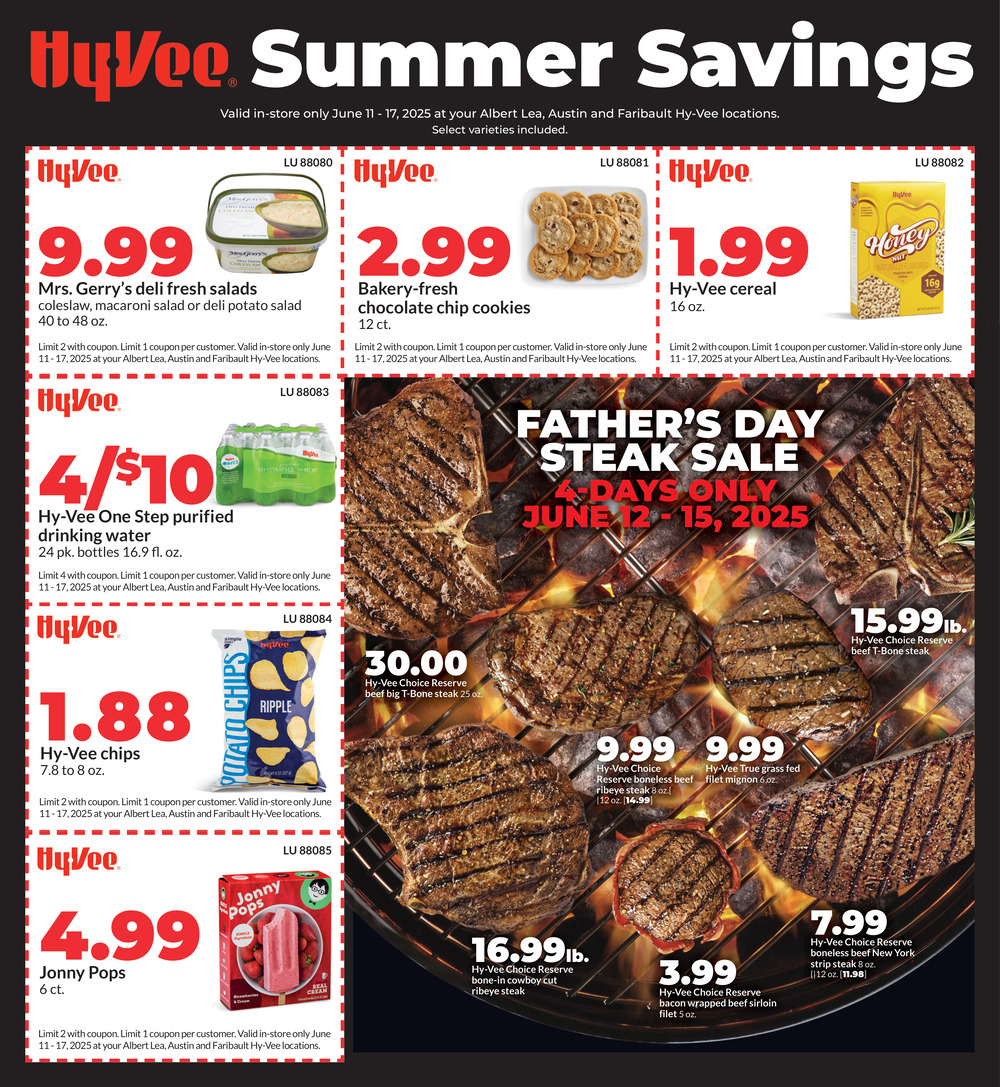 Hyvee Summer Savings, Hyvee - Albert Lea / Austin / Faribault / Owatonna, Owatonna, MN