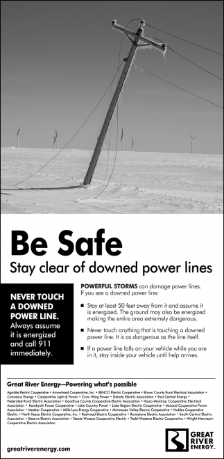 Stay Clear of Downed Power Lines