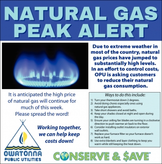 Natural Gas Peak Alert