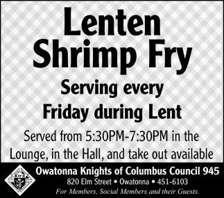 Lenten Shrimp Fry