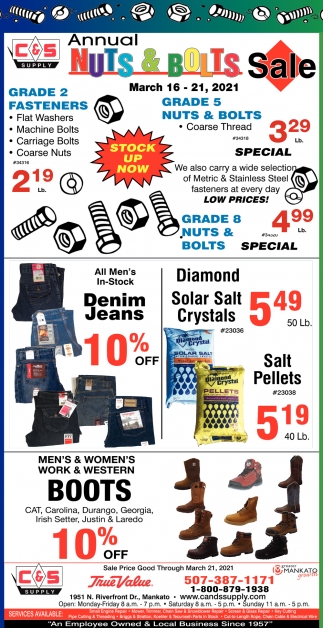 Annual Nuts & Bolts Sale