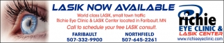 Lasik Now Available
