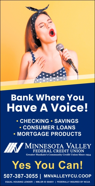 Bank Where You Have A Voice!