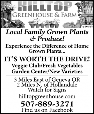 Local Family Grown Plants & Produce!
