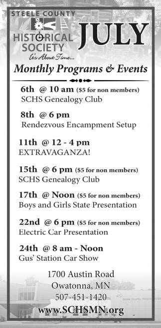 Monthly Programs & Events