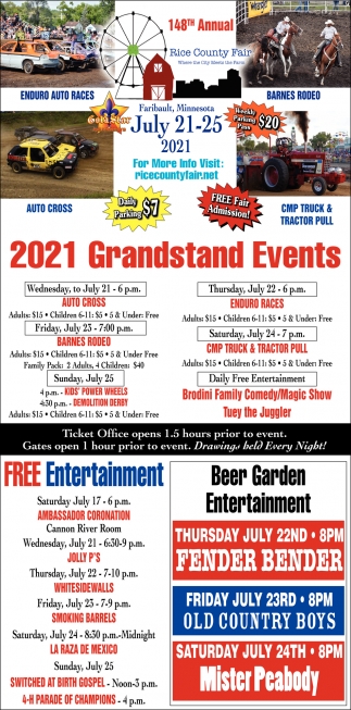 2021 Grandstand Events