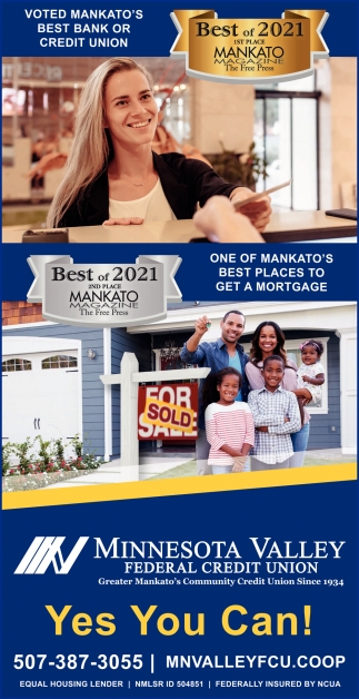 Voted Mankato's Best Bank Or Credit Union